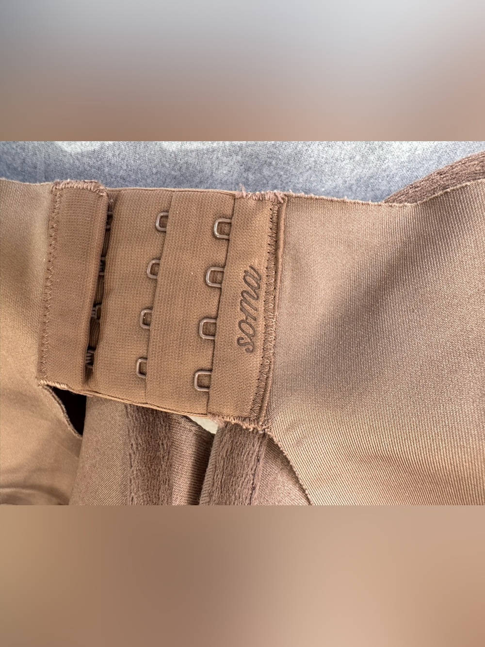 Soma Vanishing Back Full Coverage Underwire Bra Mochaccino Brown 40DD 1013 - Picture 3 of 5